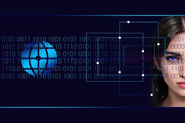 A holographic figure representing a digital afterlife persona